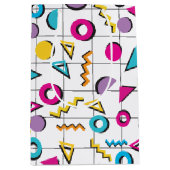 Geometrisch patroon van de Retro van 80-kleuren Medium Cadeauzakje (Voorkant)