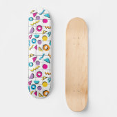 Geometrisch patroon van de Retro van 80-kleuren Persoonlijk Skateboard (Voorkant)