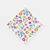 Geometrisch patroon van de Retro van 80-kleuren Servet (Hoek)
