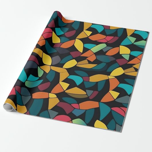 Geometrisch patroon van de tessellering cadeaupapier (Uitgerold)