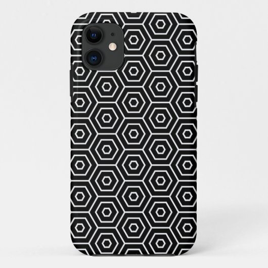 Geometrisch patroon van de textuur van hexagons Case-Mate iPhone case (Achterkant)