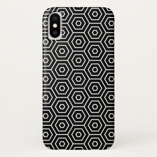 Geometrisch patroon van de textuur van hexagons Case-Mate iPhone case (Achterkant)