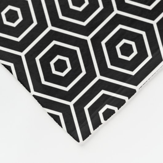 Geometrisch patroon van de textuur van hexagons fleece deken (Hoek)