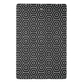 Geometrisch patroon van de textuur van hexagons mini klembord (Achterkant)