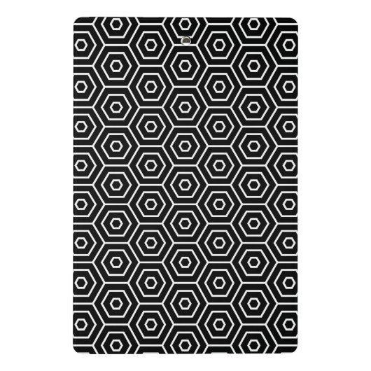 Geometrisch patroon van de textuur van hexagons mini klembord (Achterkant)