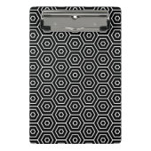 Geometrisch patroon van de textuur van hexagons mini klembord (Voorkant)