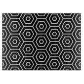 Geometrisch patroon van de textuur van hexagons snijplank (Voorkant)