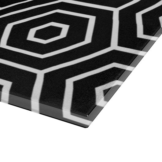 Geometrisch patroon van de textuur van hexagons snijplank (Hoek)