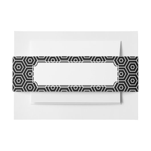 Geometrisch patroon van de textuur van hexagons uitnodigingen wikkel (Voorkant Voorbeeld)