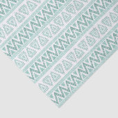 Geometrisch patroon van de tribaal van de mint-gro tissuepapier (Detail)