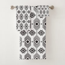 Geometrisch patroon van de zwarte en witte etnisch