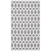 Geometrisch patroon van de zwarte en witte etnisch tafelkleed (Voorkant)