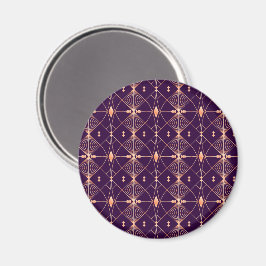 Geometrisch patroon van elkaar kruisende diamantvo magneet