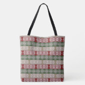 Geometrisch patroon van etnische Afrikaanse stamme Tote Bag (Achterkant)