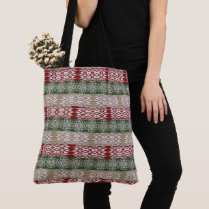 Geometrisch patroon van etnische Afrikaanse stamme Tote Bag