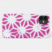 geometrisch patroon van Fuchsia Case-Mate iPhone Case (Achterkant (horizontaal))