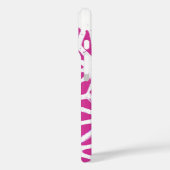 geometrisch patroon van Fuchsia Case-Mate iPhone Case (Achterkant / Links)