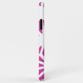 geometrisch patroon van Fuchsia Case-Mate iPhone Case (Achterkant/rechts)