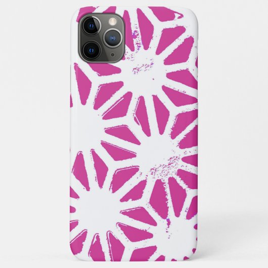 geometrisch patroon van Fuchsia Case-Mate iPhone Case (Achterkant)