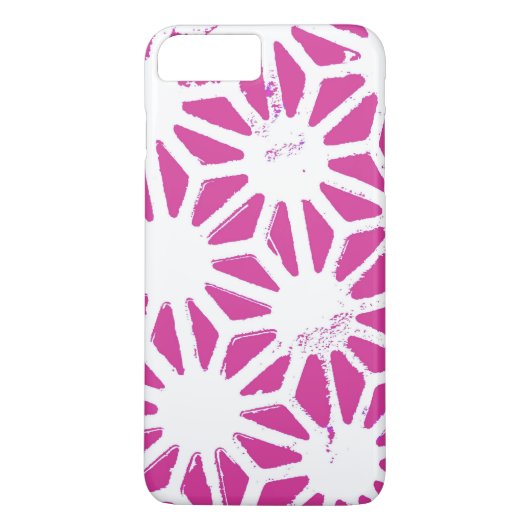 geometrisch patroon van Fuchsia Case-Mate iPhone Case (Achterkant)