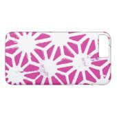 geometrisch patroon van Fuchsia Case-Mate iPhone Case (Achterkant (Horizontaal))