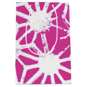 geometrisch patroon van Fuchsia Medium Cadeauzakje (Voorkant)
