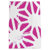 geometrisch patroon van Fuchsia Medium Cadeauzakje (Achterkant)