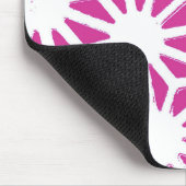 geometrisch patroon van Fuchsia Muismat (Hoek)