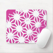 geometrisch patroon van Fuchsia Muismat (Met muis)