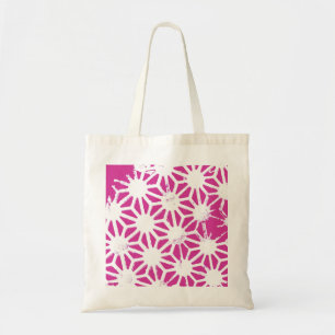 geometrisch patroon van Fuchsia Tote Bag