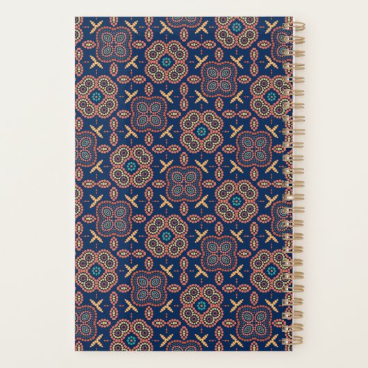 Geometrisch patroon van gepersonaliseerd Abstract  Planner (Achterkant)