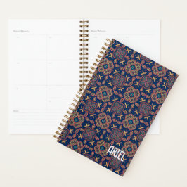 Geometrisch patroon van gepersonaliseerd Abstract Planner