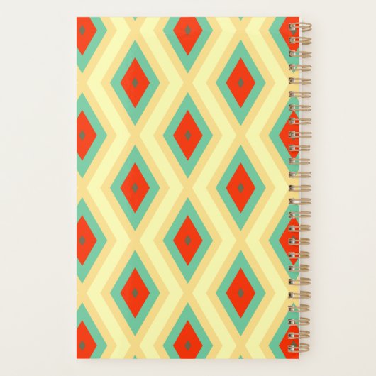 Geometrisch patroon van gepersonaliseerd Abstract  Planner (Achterkant)