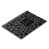 Geometrisch patroon van gepersonaliseerde percelen notitieboek (Linkerzijde)