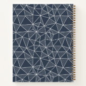 Geometrisch patroon van gepersonaliseerde percelen notitieboek (Achterkant)