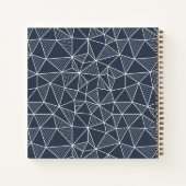 Geometrisch patroon van gepersonaliseerde percelen notitieboek (Achterkant)