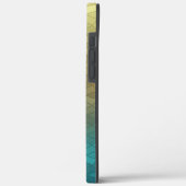 Geometrisch patroon van grijsgroene cirkels Case-Mate iPhone case (Achterkant / Links)