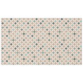 Geometrisch patroon van groene, bruine, roze stipp tafelkleed (Voorkant (Horizontaal))