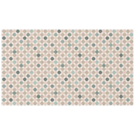 Geometrisch patroon van groene, bruine, roze stipp tafelkleed (Voorkant (Horizontaal))