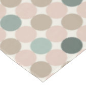 Geometrisch patroon van groene, bruine, roze stipp tafelkleed (Gekanteld)