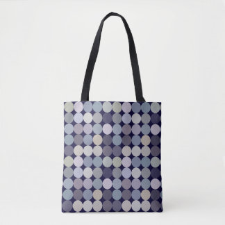 geometrisch patroon van grote stippen tote bag