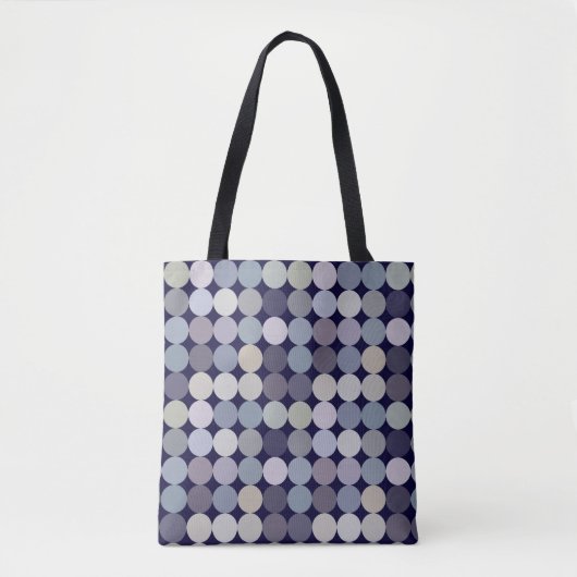 geometrisch patroon van grote stippen tote bag (Voorkant)