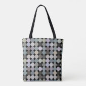 geometrisch patroon van grote stippen tote bag (Achterkant)