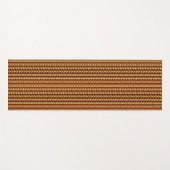 Geometrisch patroon van het natuurlijke mandje yogamat (Voorkant (horizontaal))