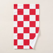 Geometrisch patroon van het rode Kroatische checkb