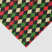 Geometrisch patroon van Holiday Harlequin Tissuepapier (Detail)