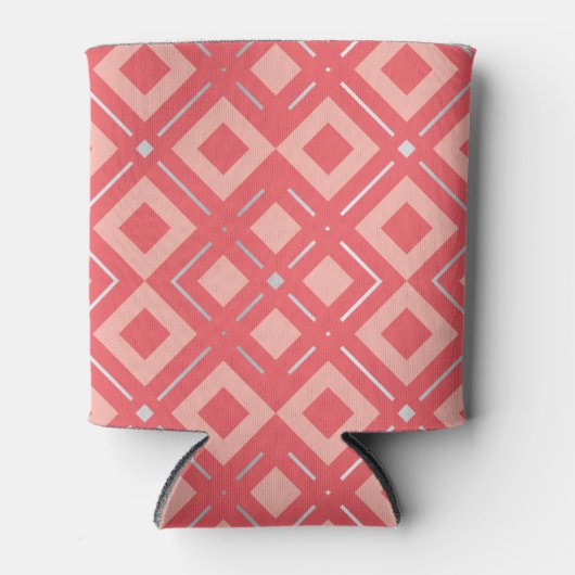 Geometrisch patroon van Kamelia 1 Blikjeskoeler (Voorkant)