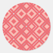 Geometrisch patroon van Kamelia 1 Ronde Sticker (Voorkant)