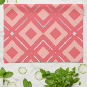 Geometrisch patroon van Kamelia 1 Theedoek (Gevouwen)