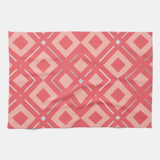 Geometrisch patroon van Kamelia 1 Theedoek (Horizontaal)